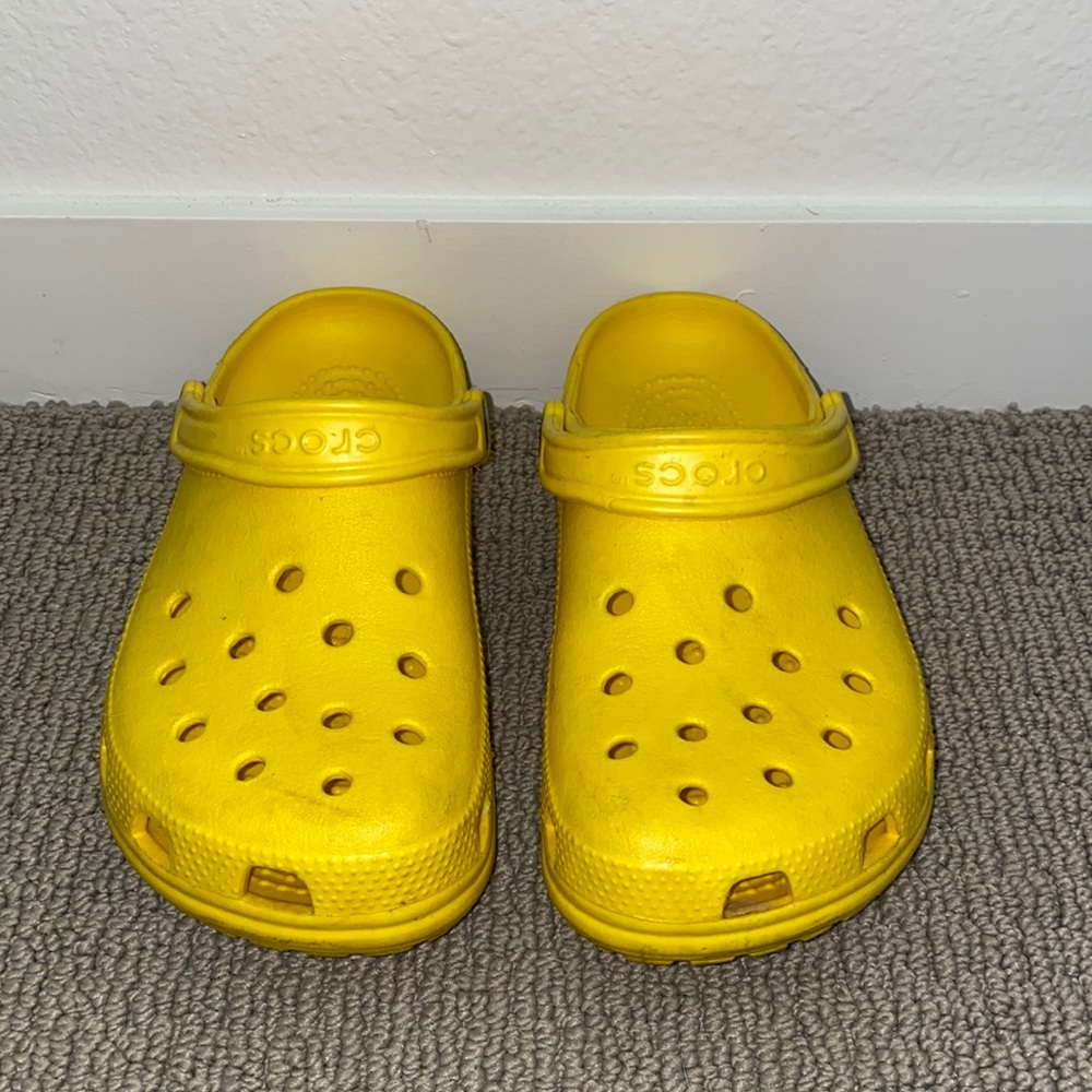 Yellow crocs